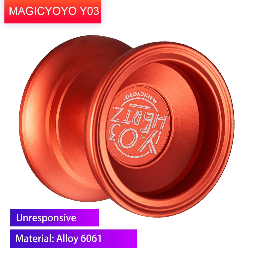 Hohe Geschwindigkeit Magic Yoyo V3/Y03 Nicht Mehr Reagiert Aluminium Legierung Yoyo CNC drehmaschine mit Spinning String Yoyo Spielzeug Geschenk für kinder
