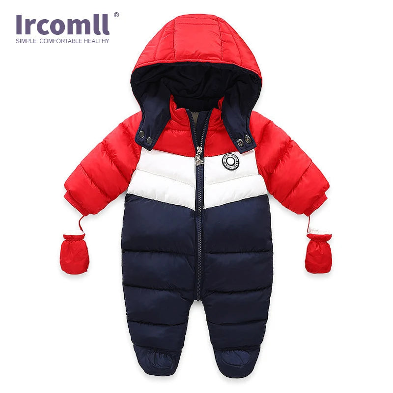 Ircomll Neue Mode Baby Winter & Herbst Kleidung neugeborene Overall Innen Fleece Strampler Herbst Overalls Kinder Oberbekleidung