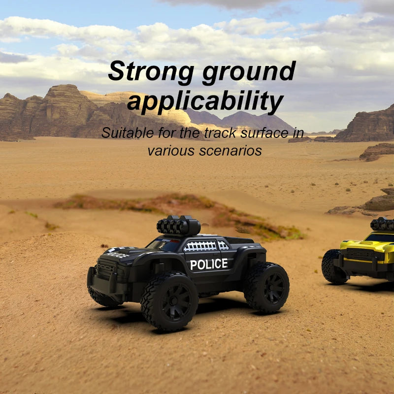 Mini RC Monstertruck vollproportional RC Polizei Auto Turbo Racing 1:76