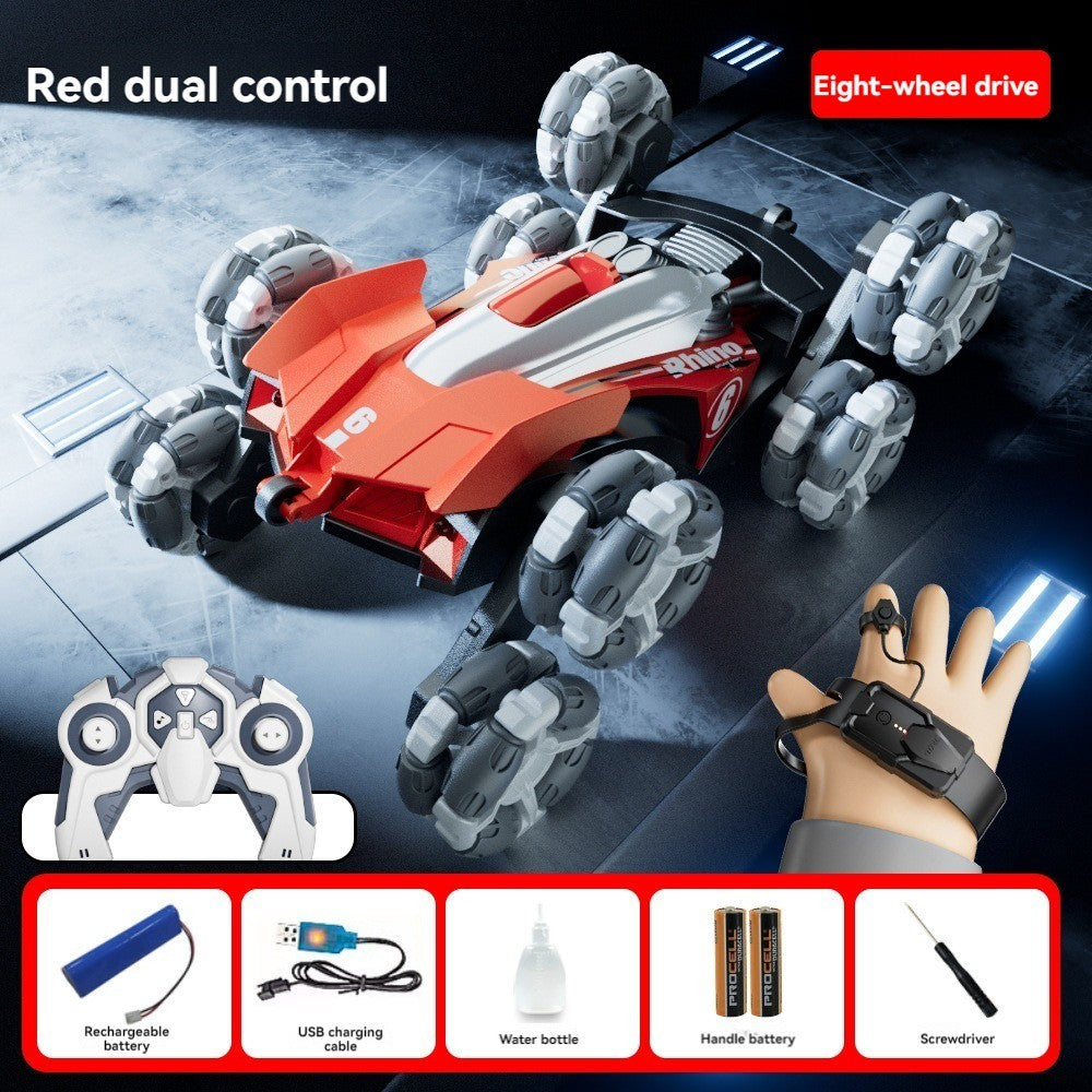 RC Auto 8-Rad-Antrieb Dual-Controller Gestensteuerung Spielzeug Geschenk mit Dampffunktion