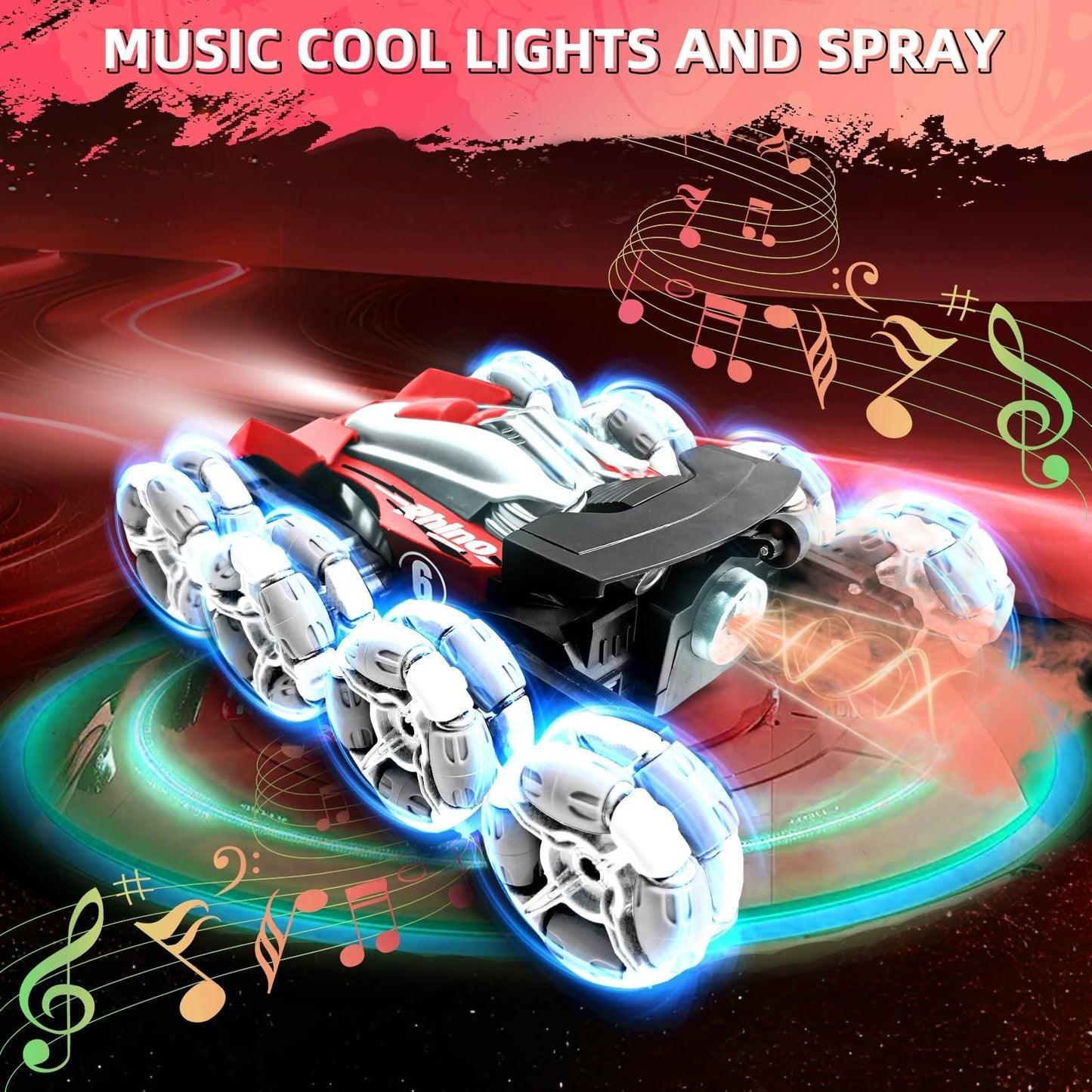 RC Auto 8-Rad-Antrieb Dual-Controller Gestensteuerung Spielzeug Geschenk mit Dampffunktion