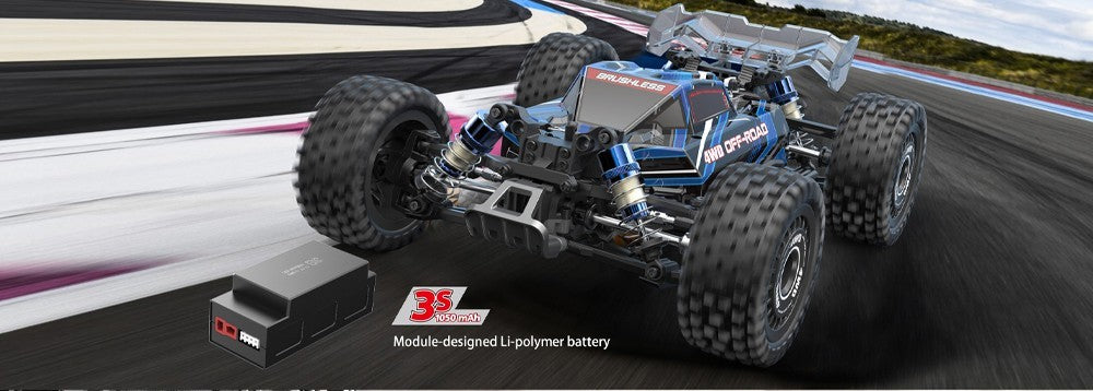 Hyper GO Pro Blau Brushless 1:16 RC Modellauto Elektro Buggy Allradantrieb 16207
