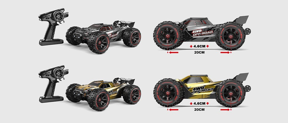 MJX Hyper GO Schwarz, Gold Brushless 1:14 RC Modellauto Elektro Truggy