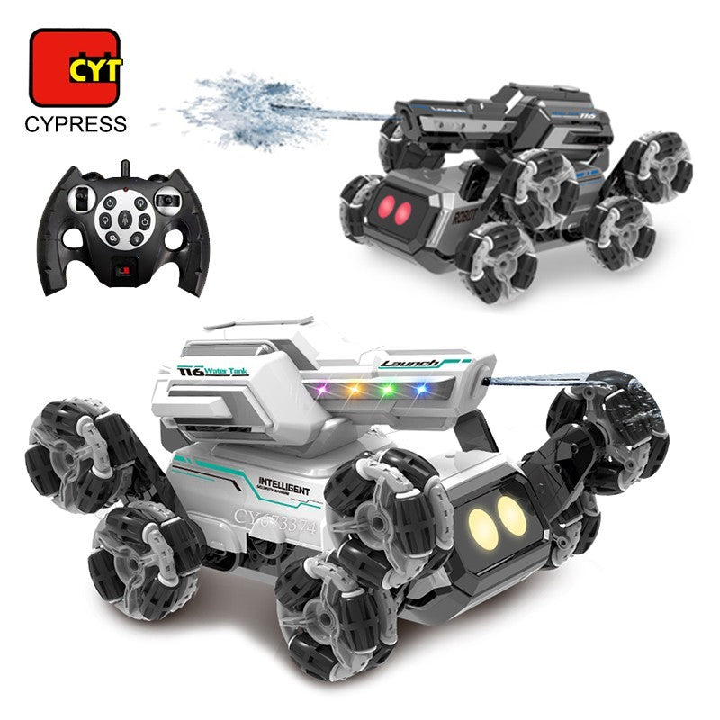 Gesten- und Controller-gesteuertes 8-Rad RC Auto Roboter mit eingebauter Wasserpistole (+7 Meter Reichweite)
