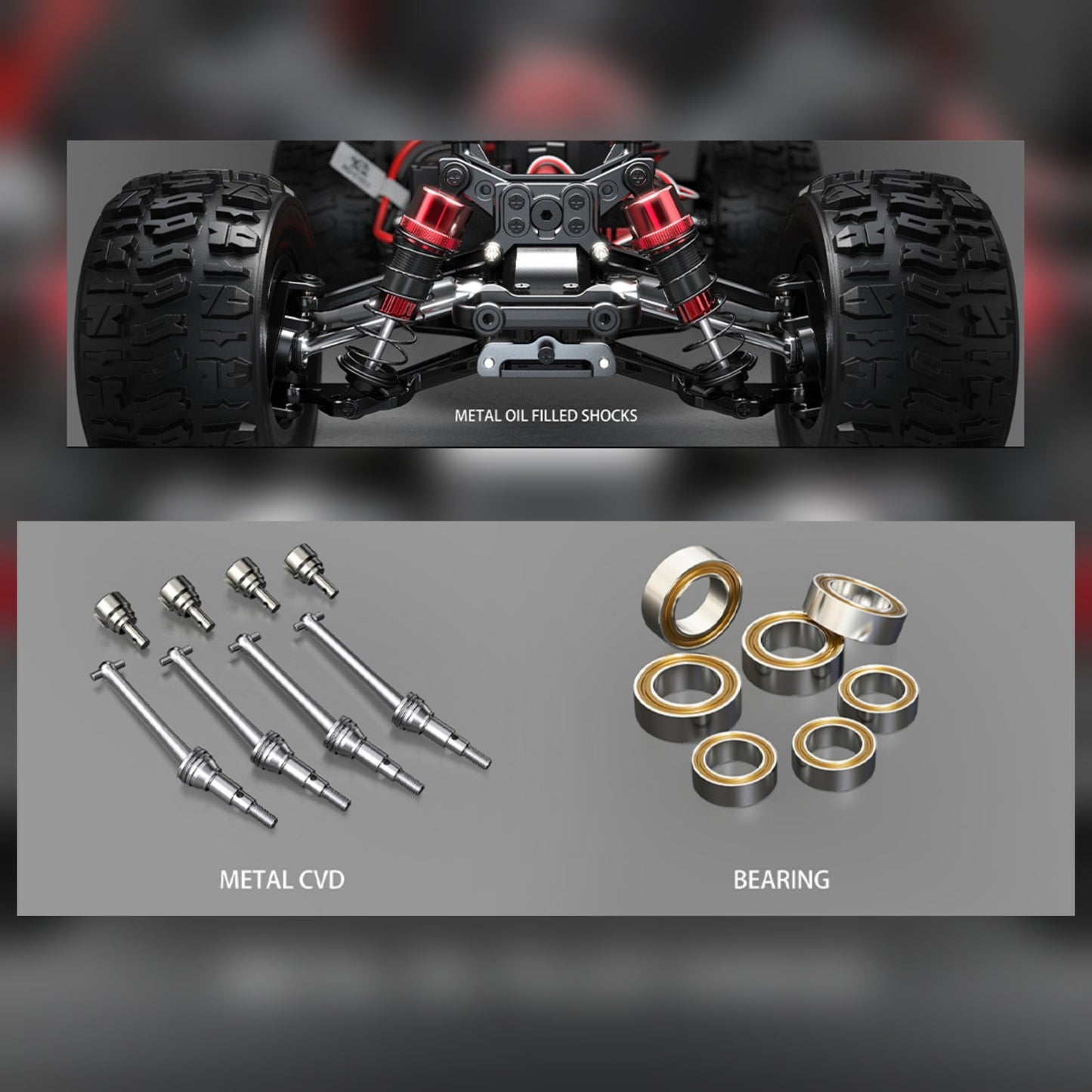 MJX Hyper GO Schwarz, Gold Brushless 1:14 RC Modellauto Elektro Truggy