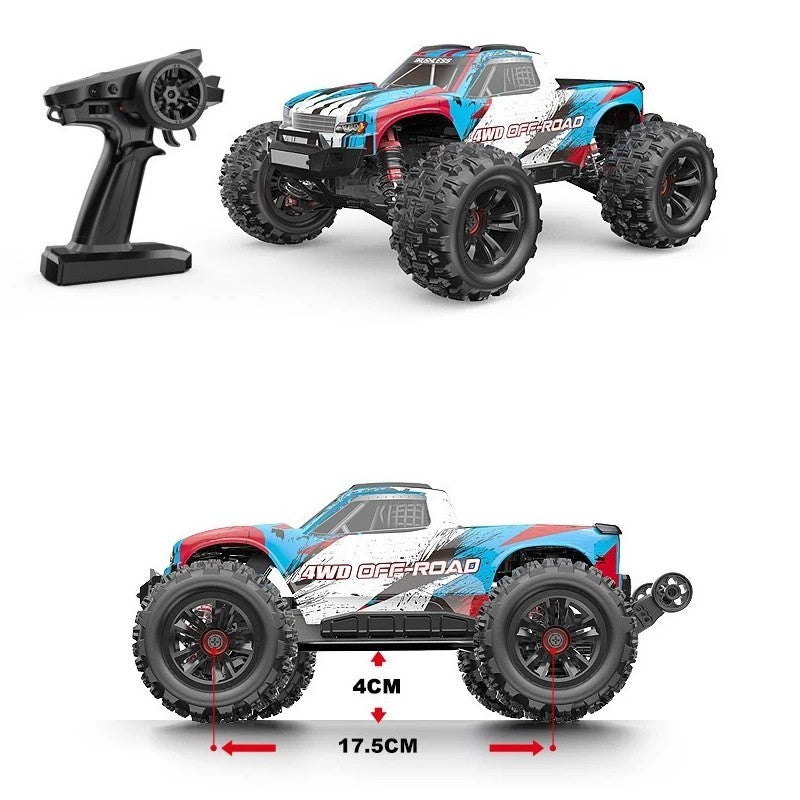Amewi Hyper GO 16208 Monster Truck Brushless 4WD 1:16 RTR Blau/Weiß 2s Lipo Akku