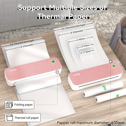 PeriPage mobiler Thermodrucker – Kabellos, Tintlos, geeignet für Dokumente Versandetiketten uvm.!