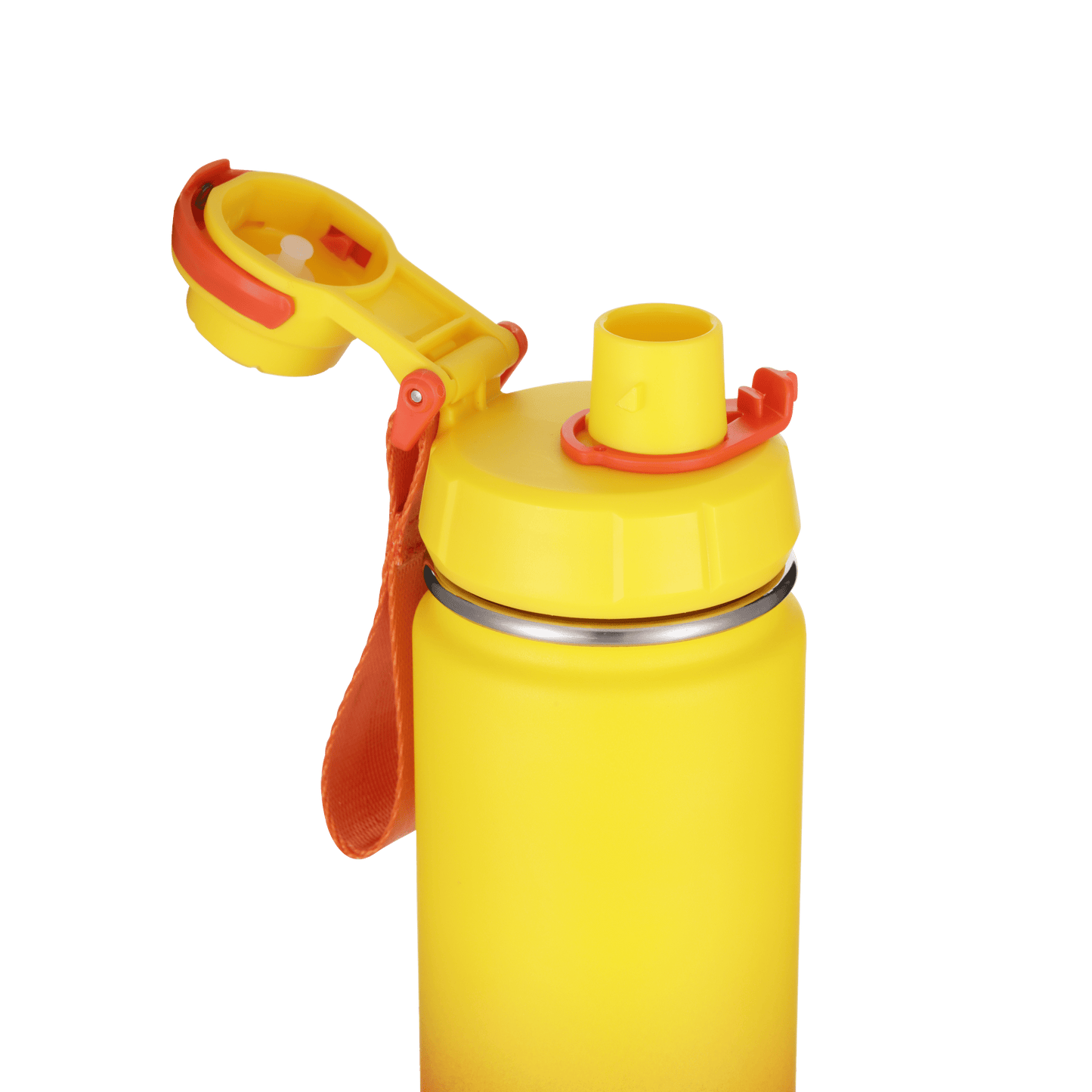 Isolierflasche Einhand-Druckverschluss Edelstahl PASST!