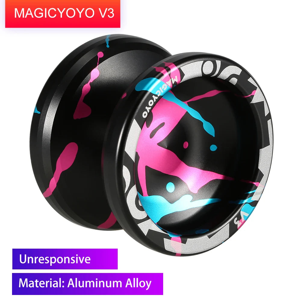 Hohe Geschwindigkeit Magic Yoyo V3/Y03 Nicht Mehr Reagiert Aluminium Legierung Yoyo CNC drehmaschine mit Spinning String Yoyo Spielzeug Geschenk für kinder