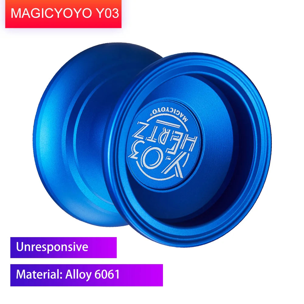 Hohe Geschwindigkeit Magic Yoyo V3/Y03 Nicht Mehr Reagiert Aluminium Legierung Yoyo CNC drehmaschine mit Spinning String Yoyo Spielzeug Geschenk für kinder