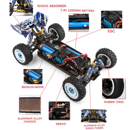 Wltoys Neu 124017 -V8 1/12 2,4G Racing RC Autos 4WD Bürstenlosen Motor 75 Km/h Hohe Geschwindigkeit Fernbedienung Off-road Drift Spielzeug Für Aduit