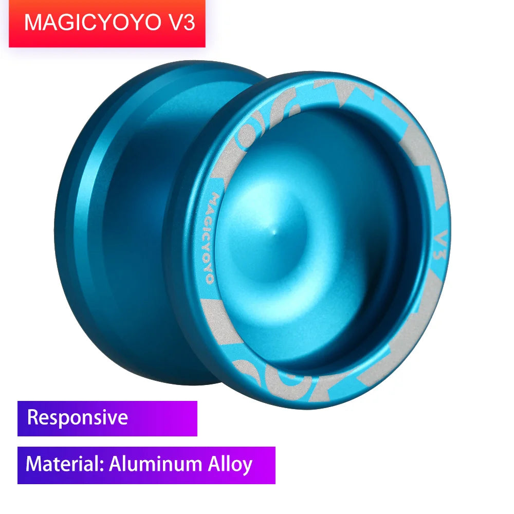 Hohe Geschwindigkeit Magic Yoyo V3/Y03 Nicht Mehr Reagiert Aluminium Legierung Yoyo CNC drehmaschine mit Spinning String Yoyo Spielzeug Geschenk für kinder