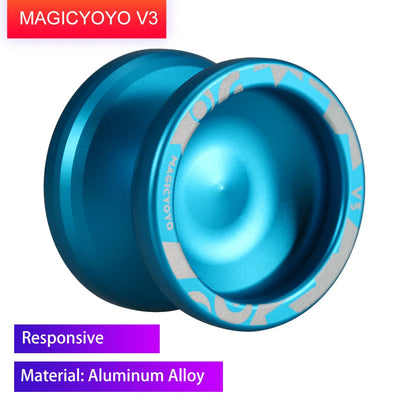 Hohe Geschwindigkeit Magic Yoyo V3/Y03 Nicht Mehr Reagiert Aluminium Legierung Yoyo CNC drehmaschine mit Spinning String Yoyo Spielzeug Geschenk für kinder