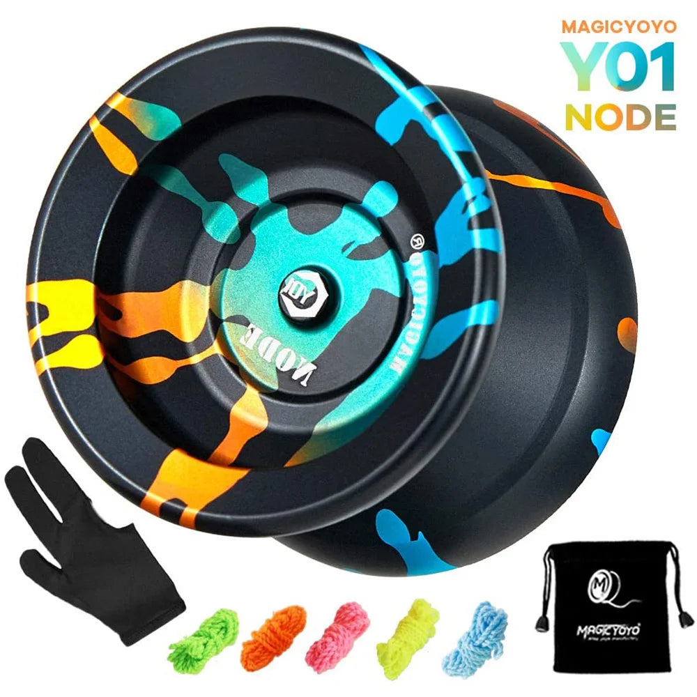 Hohe Geschwindigkeit Magic Yoyo V3/Y03 Nicht Mehr Reagiert Aluminium Legierung Yoyo CNC drehmaschine mit Spinning String Yoyo Spielzeug Geschenk für kinder