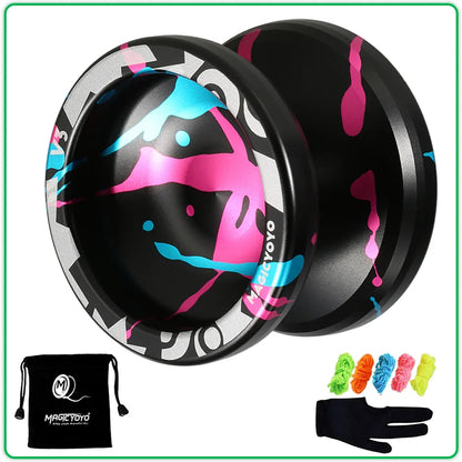 Hohe Geschwindigkeit Magic Yoyo V3/Y03 Nicht Mehr Reagiert Aluminium Legierung Yoyo CNC drehmaschine mit Spinning String Yoyo Spielzeug Geschenk für kinder