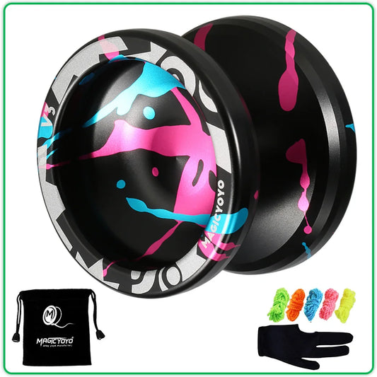 Hohe Geschwindigkeit Magic Yoyo V3/Y03 Nicht Mehr Reagiert Aluminium Legierung Yoyo CNC drehmaschine mit Spinning String Yoyo Spielzeug Geschenk für kinder