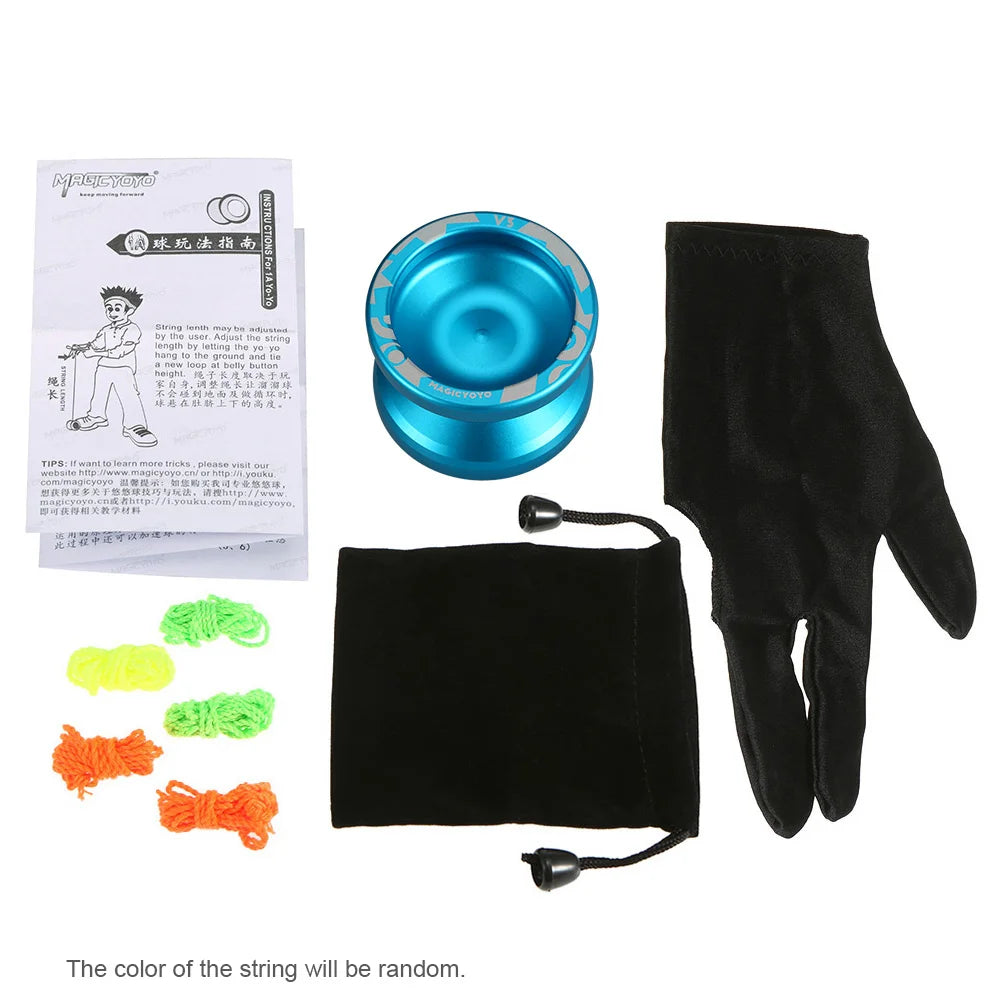 Hohe Geschwindigkeit Magic Yoyo V3/Y03 Nicht Mehr Reagiert Aluminium Legierung Yoyo CNC drehmaschine mit Spinning String Yoyo Spielzeug Geschenk für kinder