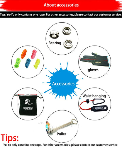 Mini Elf MAGICYOYO N8 polieren ring design Yo-Yo spielzeug flexible geschwindigkeit schnell kann angepasst werden metall Yo-yo kinder klassische spielzeug