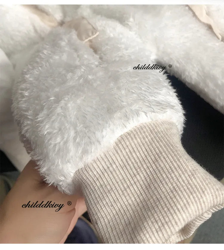 Winter Neugeborenen Baby Mädchen Kleidung Verdicken Baby Strampler Mit Handschuhe Warme Baby Overall Mit Kapuze Plus Samt kinder Kleidung 0-18M