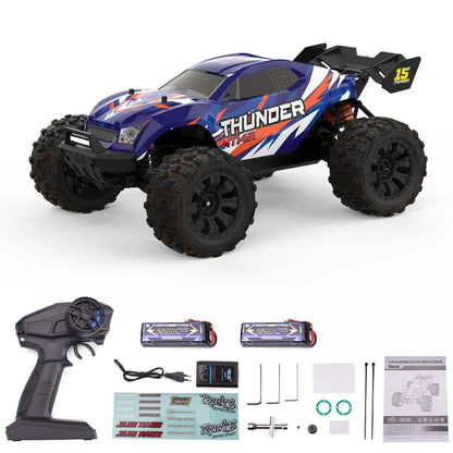 JIUSI PT14R MT14R 1/14 RC Rennwagen 3S Batterie 4WD 80 km/h Bürstenloser Motor 2,4G Fernbedienung 35C Hochgeschwindigkeits-Offroad-RC-Truck
