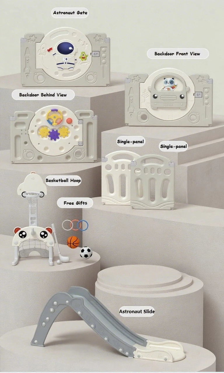 Baby Laufgitter Baby Spielplatz faltbare Baby Zaun Bett Kindersicherheit Barriere Zaun Spiel Laufstall Kinder Laufstall mit Spielmatte