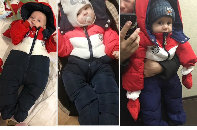 Ircomll Neue Mode Baby Winter & Herbst Kleidung neugeborene Overall Innen Fleece Strampler Herbst Overalls Kinder Oberbekleidung