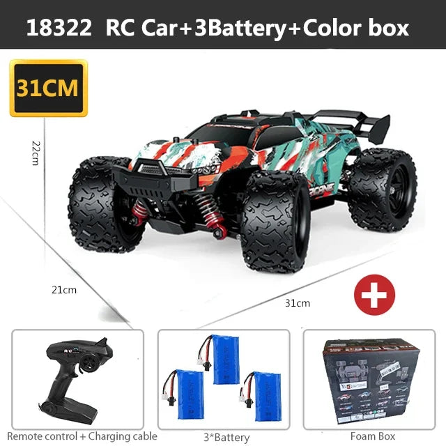 ferngesteuertes Auto 2,4 GHz RC-Auto All-Terrain 45 km/h 1:18 Off-Road-Truck Spielzeug Geburtstagsgeschenk für Kinder