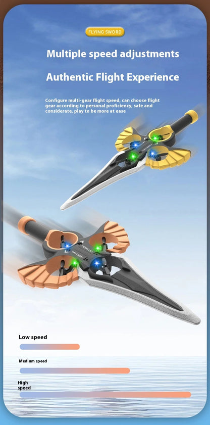 Ferngesteuertes fliegendes Schwert, ferngesteuertes Stunt-Flugschwert, neues ferngesteuertes ferngesteuertes Flugzeug, 360-Grad-Geste, ferngesteuertes Schwert