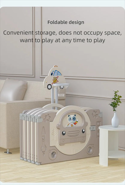 Baby Laufgitter Baby Spielplatz faltbare Baby Zaun Bett Kindersicherheit Barriere Zaun Spiel Laufstall Kinder Laufstall mit Spielmatte
