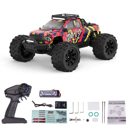 JIUSI PT14R MT14R 1/14 RC Rennwagen 3S Batterie 4WD 80 km/h Bürstenloser Motor 2,4G Fernbedienung 35C Hochgeschwindigkeits-Offroad-RC-Truck