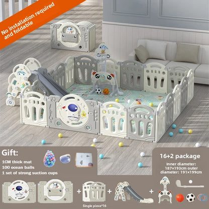 Baby Laufgitter Baby Spielplatz faltbare Baby Zaun Bett Kindersicherheit Barriere Zaun Spiel Laufstall Kinder Laufstall mit Spielmatte