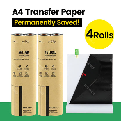 PeriPage A4-Thermopapier für A40-Drucker schnell trocknend