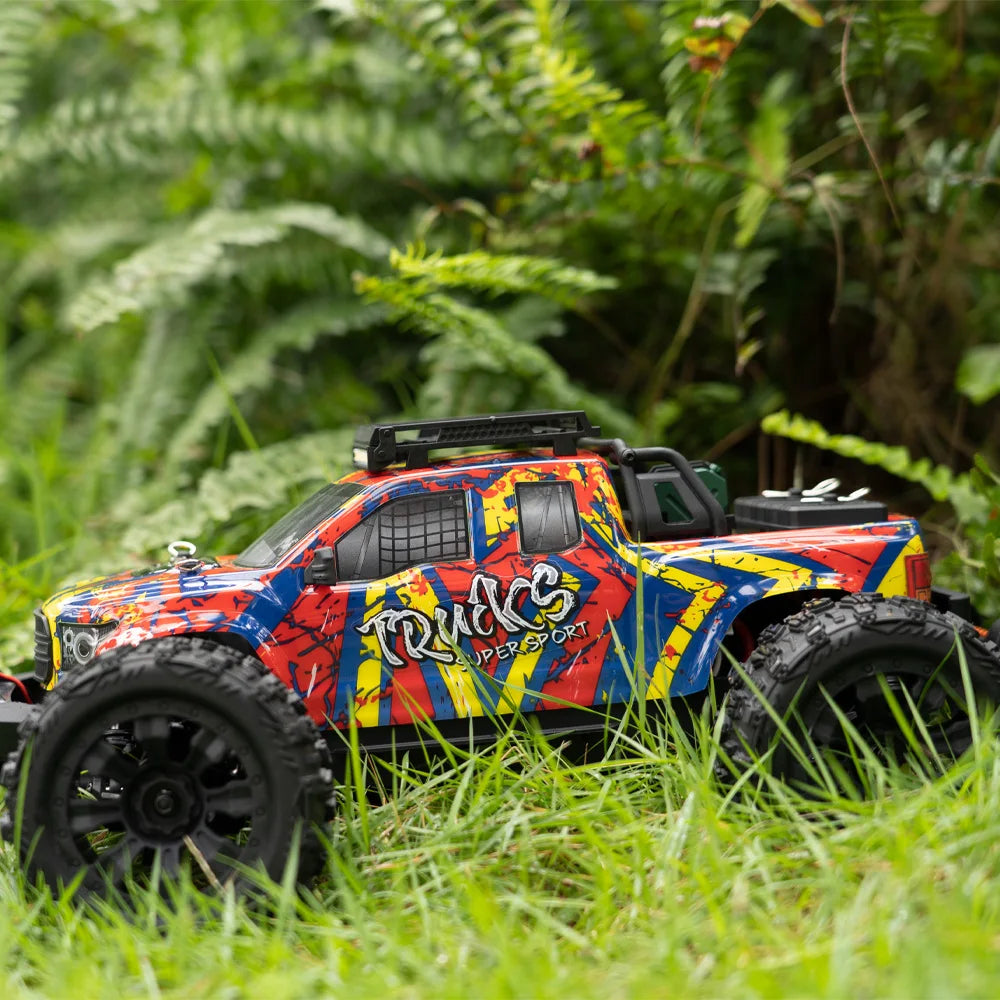 JIUSI PT14R MT14R 1/14 RC Rennwagen 3S Batterie 4WD 80 km/h Bürstenloser Motor 2,4G Fernbedienung 35C Hochgeschwindigkeits-Offroad-RC-Truck