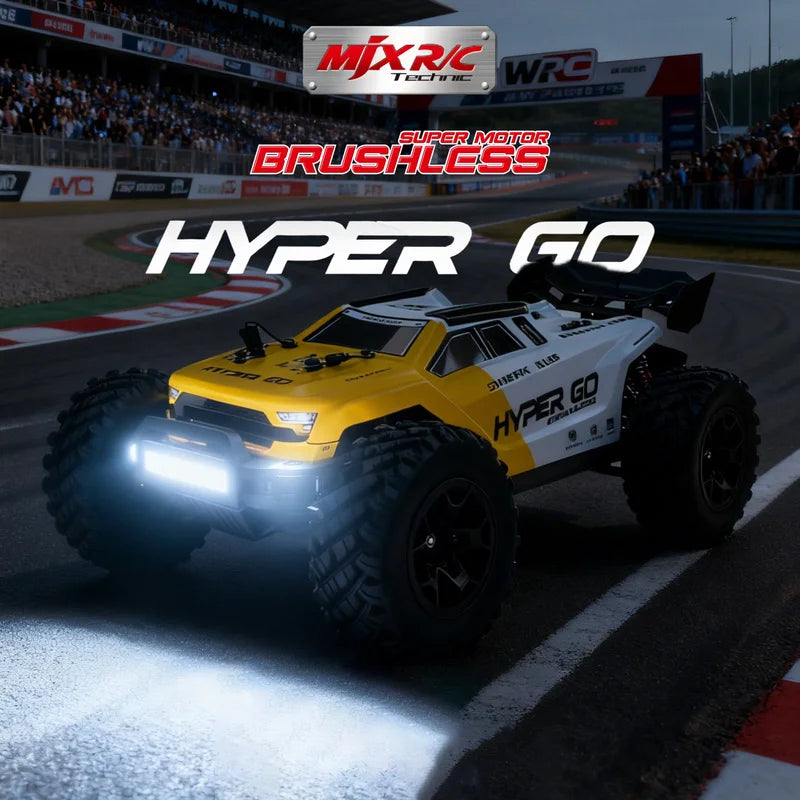 MJX HYPER GO 1/14 Neues bürstenloses 14207 14208 ferngesteuertes Auto Hochgeschwindigkeits-Monstertruck Geländewagen Kletterauto RTR Spielzeug