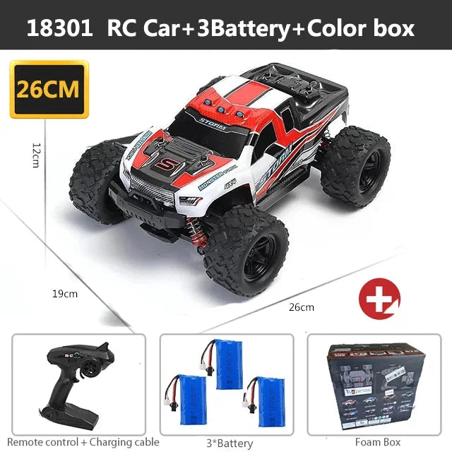 ferngesteuertes Auto 2,4 GHz RC-Auto All-Terrain 45 km/h 1:18 Off-Road-Truck Spielzeug Geburtstagsgeschenk für Kinder