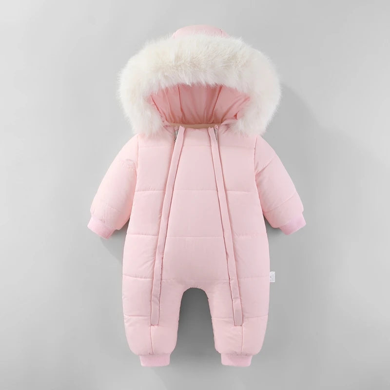 Neugeborenen Baby Overall Herbst und Winter Baby Strampler Warme Säuglings Schneeanzug Jungen Kleidung Verdicken Baby Ski Anzug Mädchen Mantel 0-18M