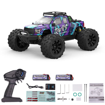 JIUSI PT14R MT14R 1/14 RC Rennwagen 3S Batterie 4WD 80 km/h Bürstenloser Motor 2,4G Fernbedienung 35C Hochgeschwindigkeits-Offroad-RC-Truck