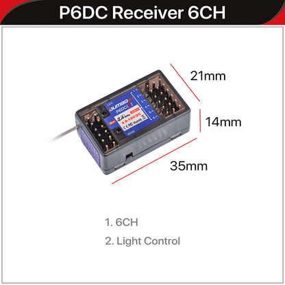 DUMBORC 2,4G 10CH Digital Radio Fernbedienung DDF-350 Sender mit Empfänger für RC Auto Boot Tank LCD FHSS System