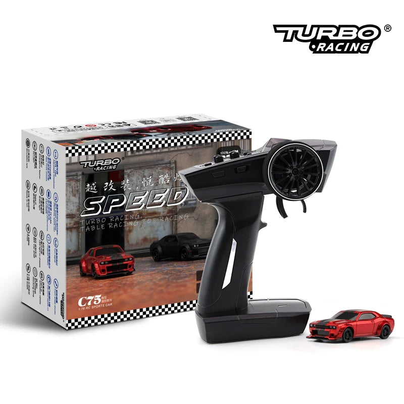 Turbo Racing 1:76 RC Auto C64 C63 Drift RC Auto mit Gyro C71 C72 C73 C74 C75 Flach lauf Fernbedienung Spielzeug für Kinder und Erwachsene