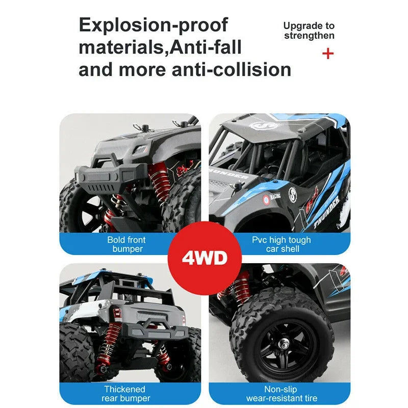 ferngesteuertes Auto 2,4 GHz RC-Auto All-Terrain 45 km/h 1:18 Off-Road-Truck Spielzeug Geburtstagsgeschenk für Kinder