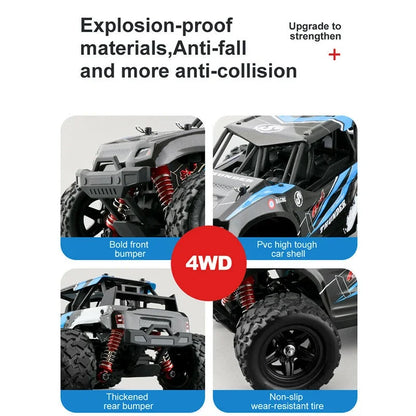 ferngesteuertes Auto 2,4 GHz RC-Auto All-Terrain 45 km/h 1:18 Off-Road-Truck Spielzeug Geburtstagsgeschenk für Kinder