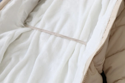 2024 neue Winter Baby Strampler Dicke Warme Infant Mit Kapuze Innen Fleece Overall Neugeborenen Jungen Mädchen Overalls Kleinkind Kleidung Set