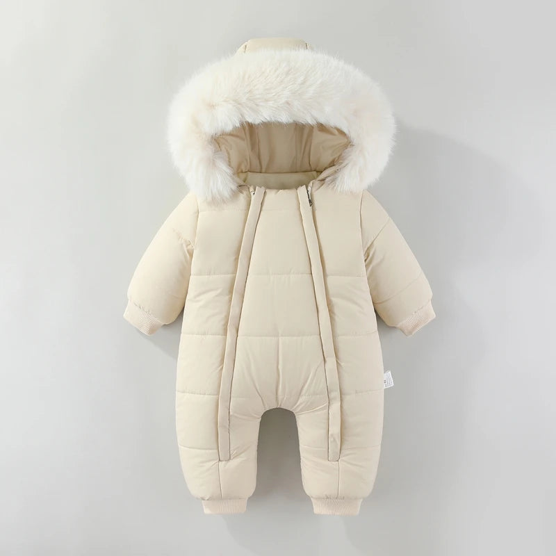 Neugeborenen Baby Overall Herbst und Winter Baby Strampler Warme Säuglings Schneeanzug Jungen Kleidung Verdicken Baby Ski Anzug Mädchen Mantel 0-18M