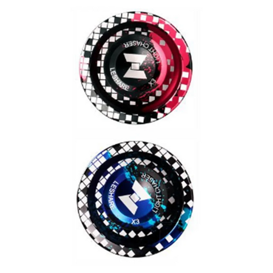 LESHARE Yoyo Magic Yoyo Rotes, empfindliches, nicht reagierendes Yo-Yo aus Aluminium + LESHARE Blue Professionelles, nicht reagierendes Set, feine Verarbeitung