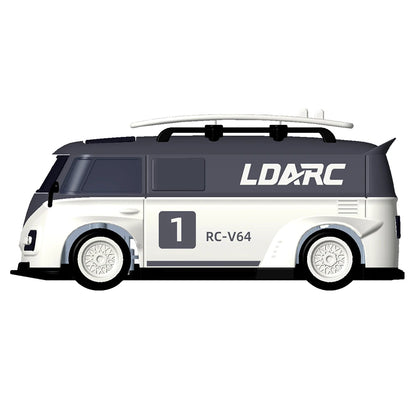LDARC 1:64 V64 RTR Mini Elektro-RC-Automodell 2,4 GHz Lange Akkulaufzeit Desktop-RC-Auto Mini-Rennwagen Unterhaltungsspielzeug