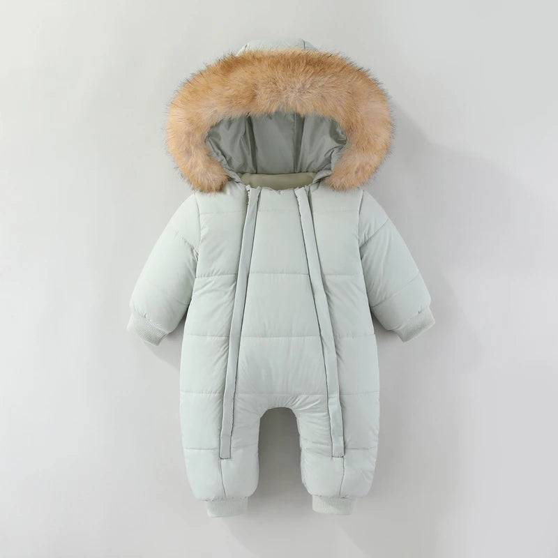Neugeborenen Baby Overall Herbst und Winter Baby Strampler Warme Säuglings Schneeanzug Jungen Kleidung Verdicken Baby Ski Anzug Mädchen Mantel 0-18M