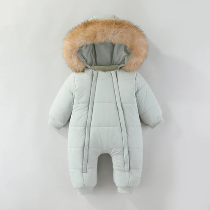 Neugeborenen Baby Overall Herbst und Winter Baby Strampler Warme Säuglings Schneeanzug Jungen Kleidung Verdicken Baby Ski Anzug Mädchen Mantel 0-18M