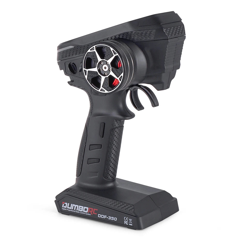 DUMBORC 2,4G 10CH Digital Radio Fernbedienung DDF-350 Sender mit Empfänger für RC Auto Boot Tank LCD FHSS System