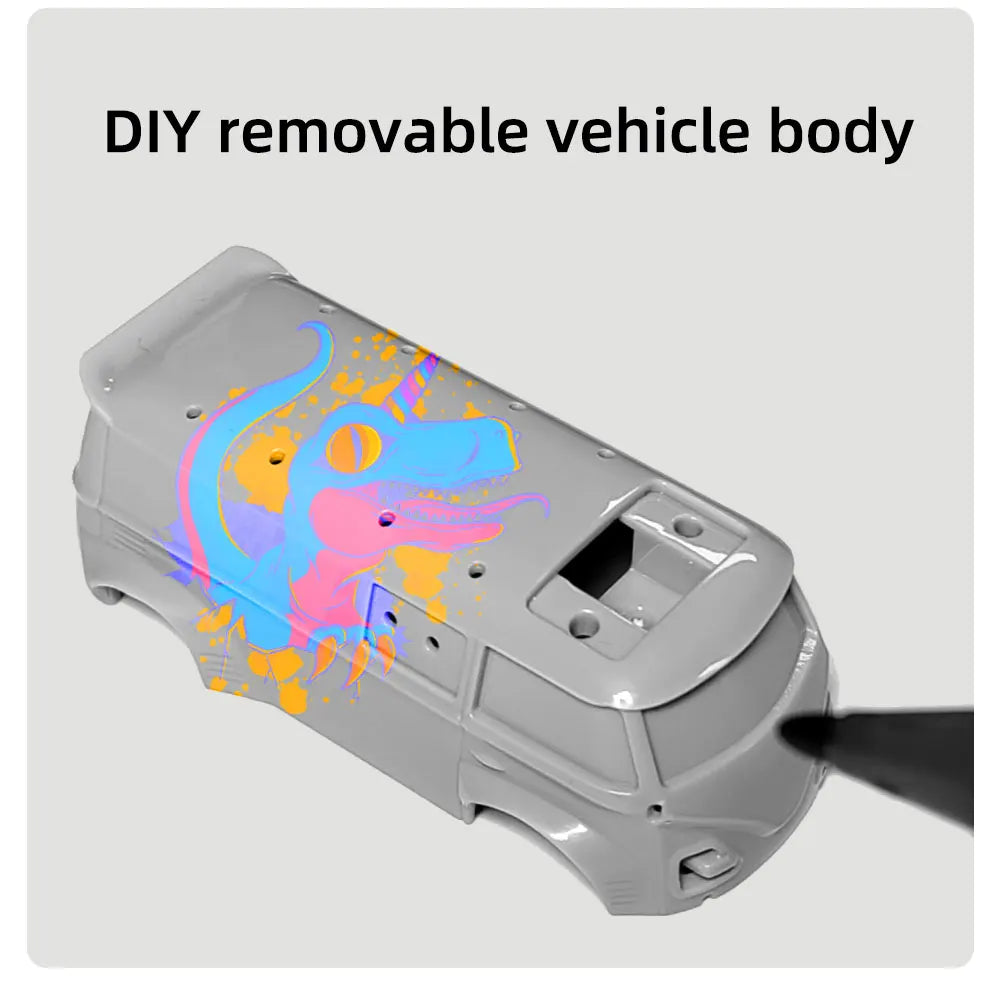LDARC 1:64 V64 RTR Mini Elektro-RC-Automodell 2,4 GHz Lange Akkulaufzeit Desktop-RC-Auto Mini-Rennwagen Unterhaltungsspielzeug