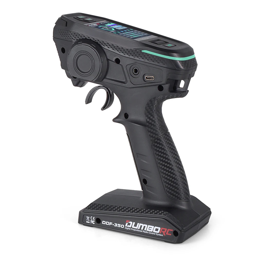 DUMBORC 2,4G 10CH Digital Radio Fernbedienung DDF-350 Sender mit Empfänger für RC Auto Boot Tank LCD FHSS System